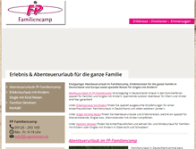 Tablet Screenshot of fp-familiencamp.de